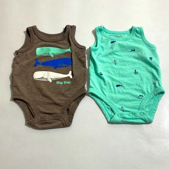 Carter’s Baby Boy Tank Bodysuits (2pk) - Picture 1 of 4